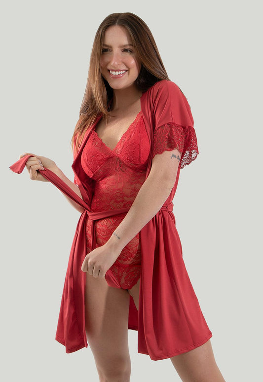 Robe Romantic Sexy Com Renda - Diluxo