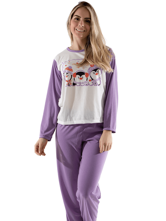 Pijama Feminino Lilás 140